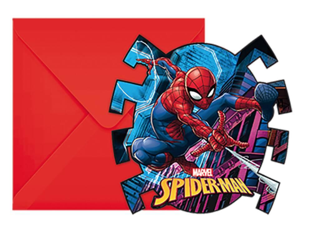 Spiderman Invitasjonskort