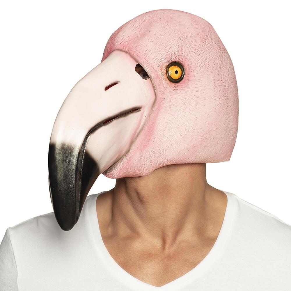 Flamingo Rosa Lateksmaske