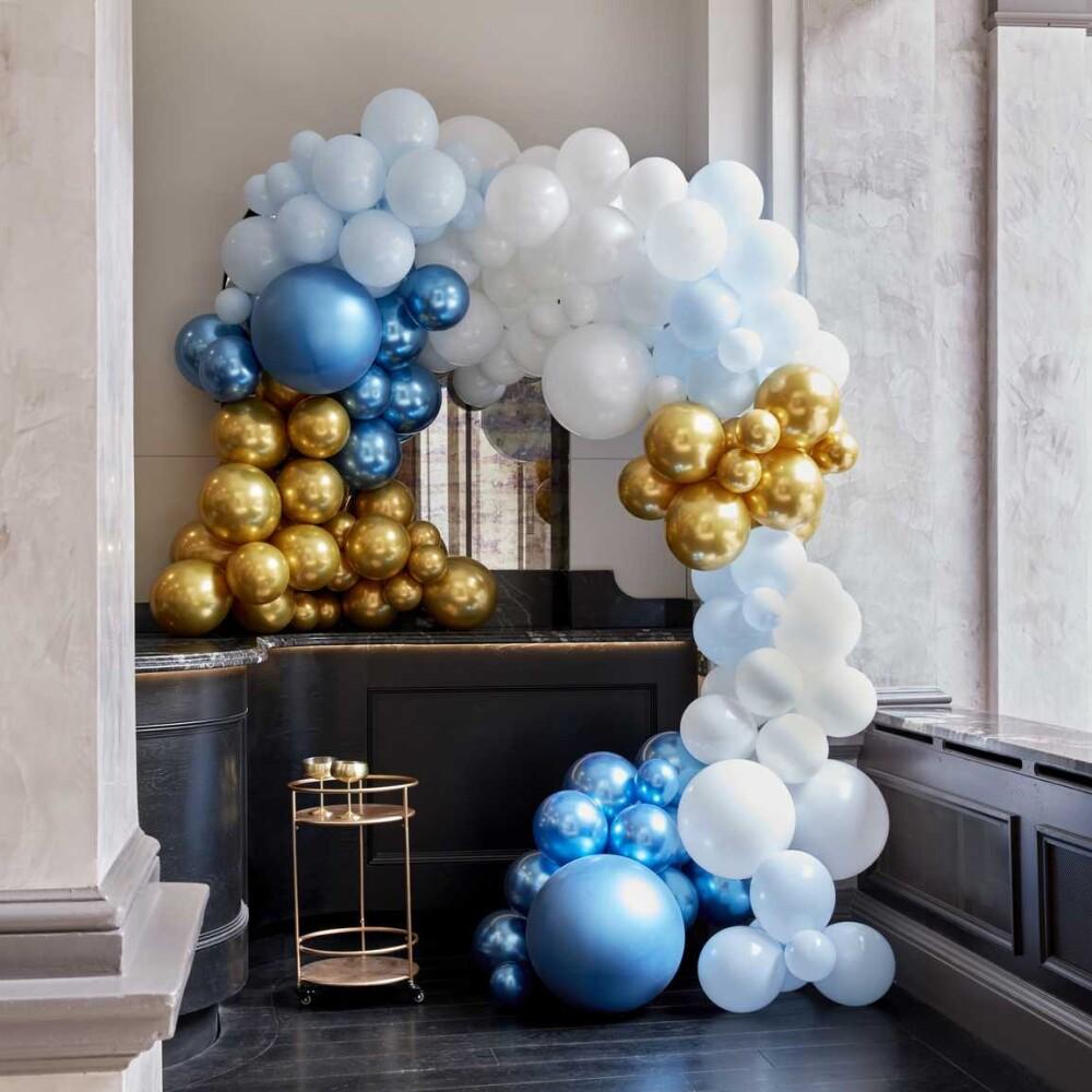 Ballongbue - Luxe Blue and Gold Balloon
