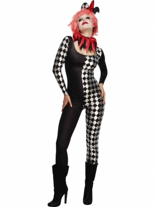 Fever Harlequin Jester Costume