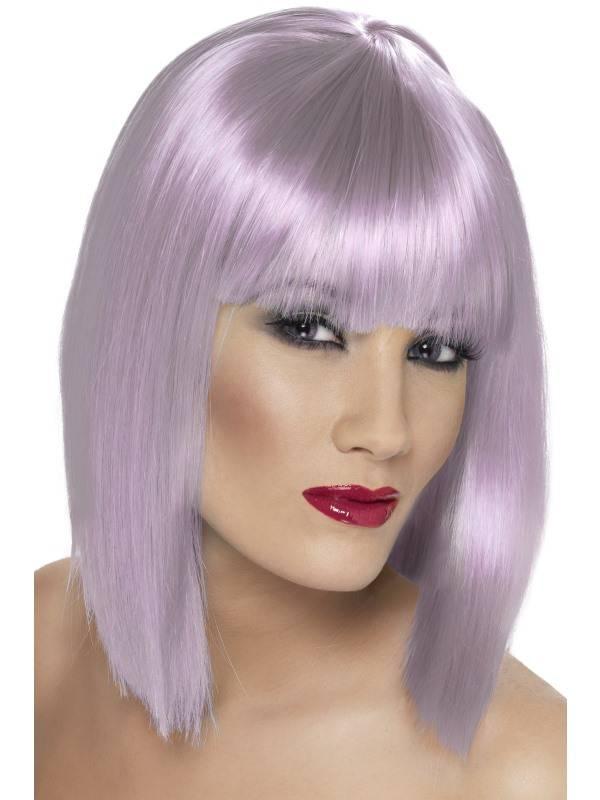 Glam Parykk Lys Lilla