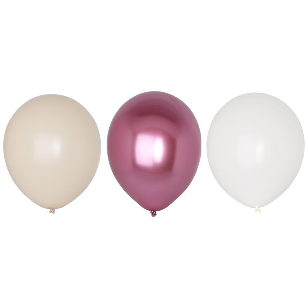 Ballonger Rosa Mix 6 stk