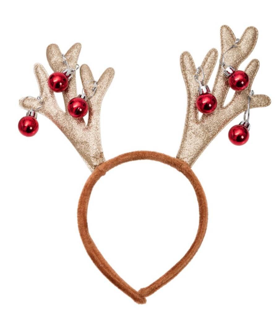 Hårbøyle Reindeer Glittershimmer & Kuler