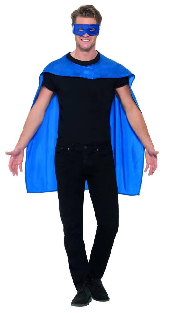 Blå kappe inkl øyemaske Unisex