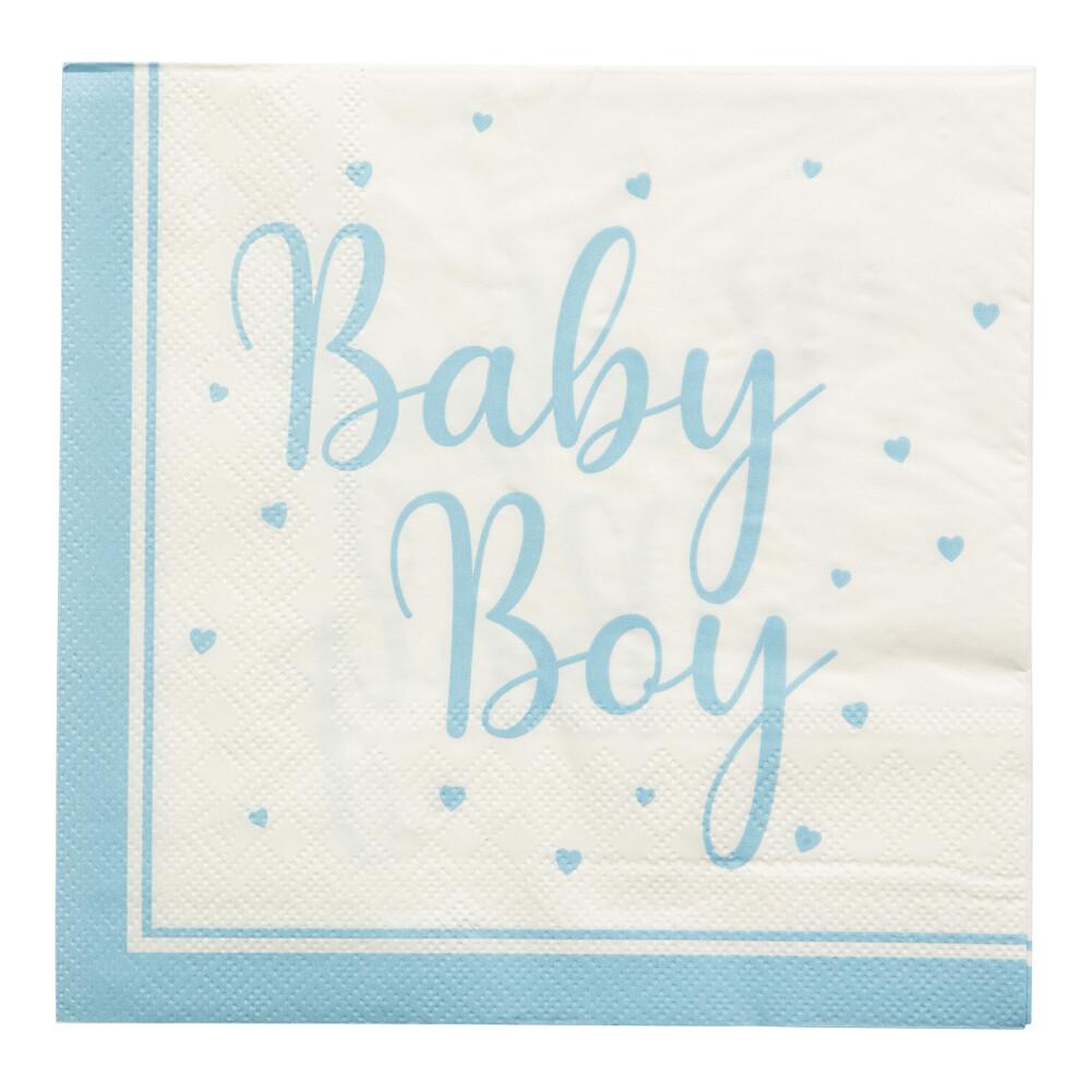 Baby Boy Servietter - Light Blue - 16 stk
