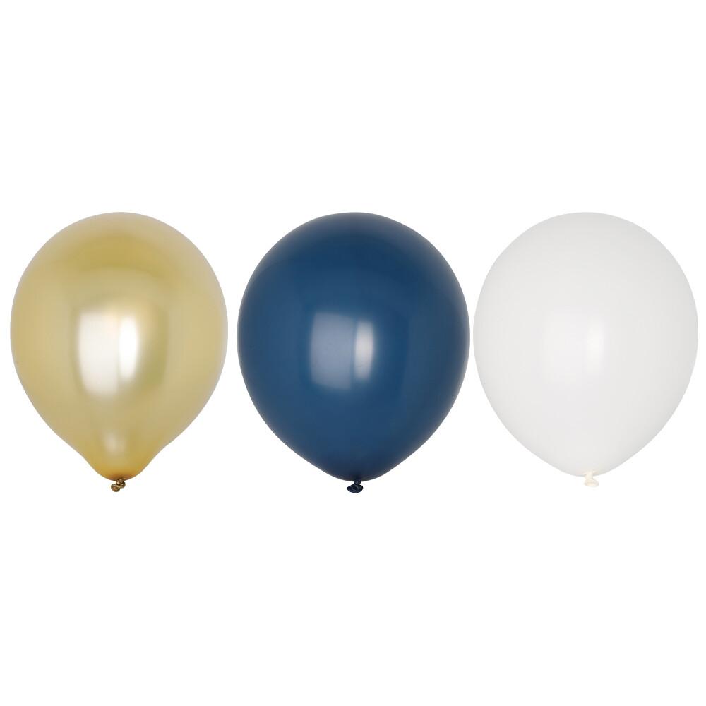 Ballonger Blå Mix 6 stk