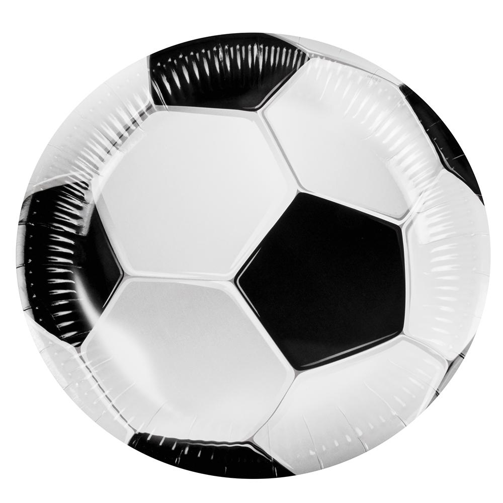 Fotball Tallerkener Papp 6 st i pakken