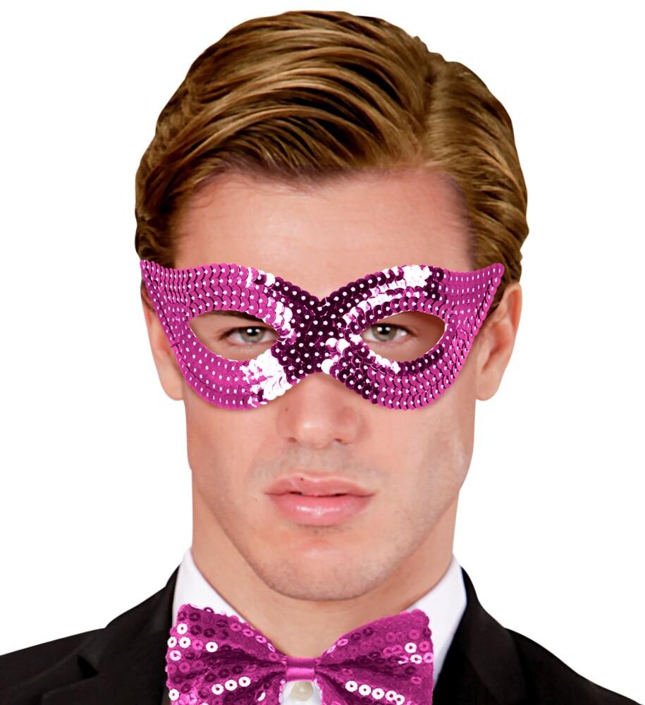 PINK SEQUIN EYEMASK - UNISEX