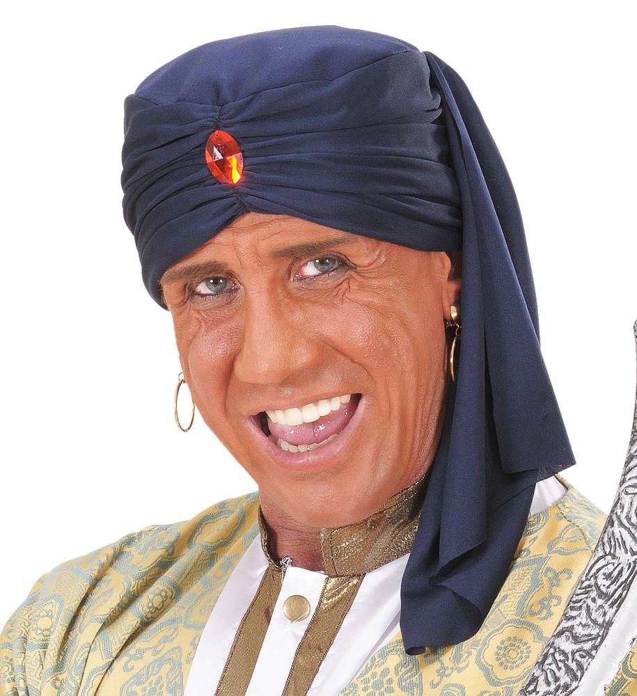 Ali Baba Turban Blå med Sten