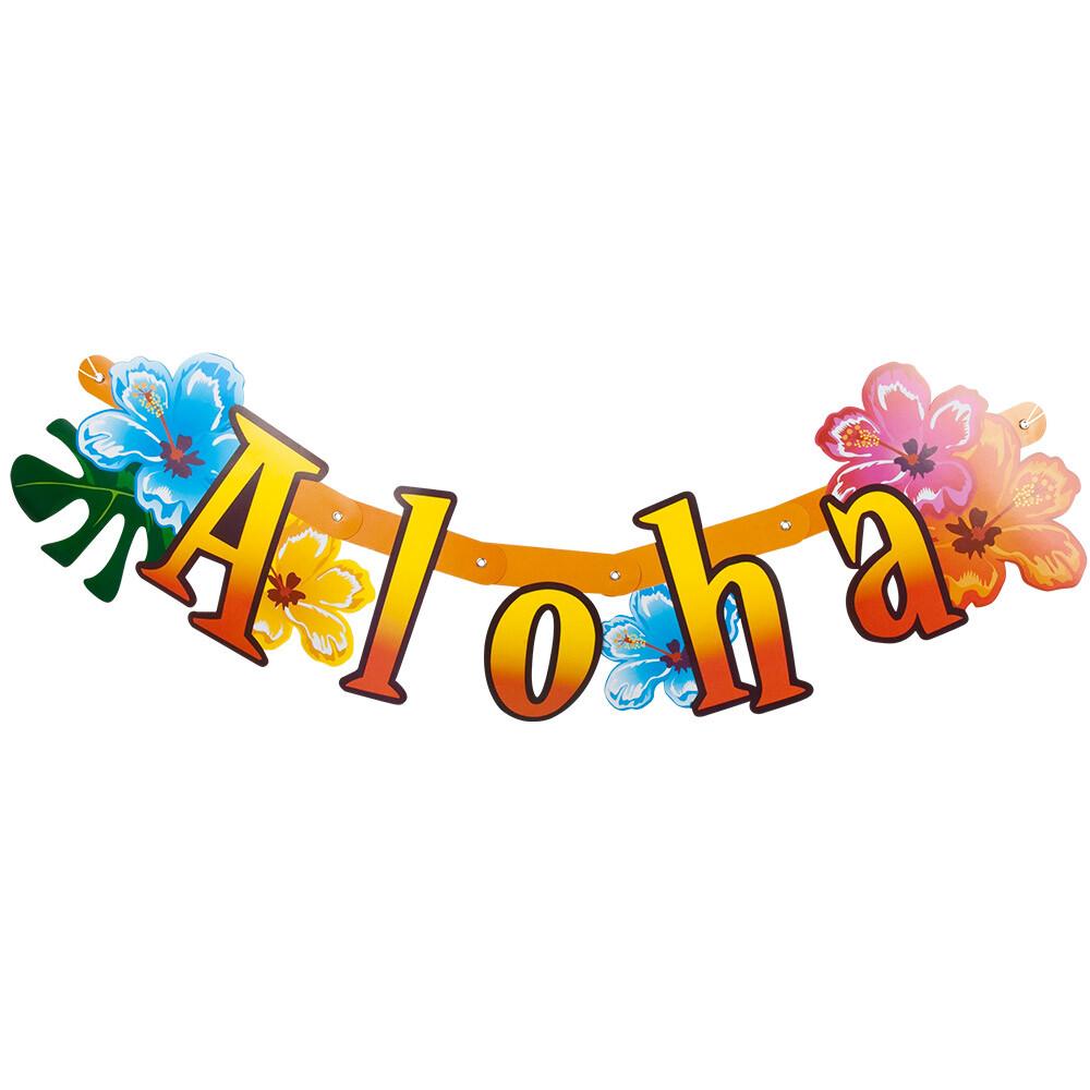 ALOHA Letter Banner cardboard 83 cm