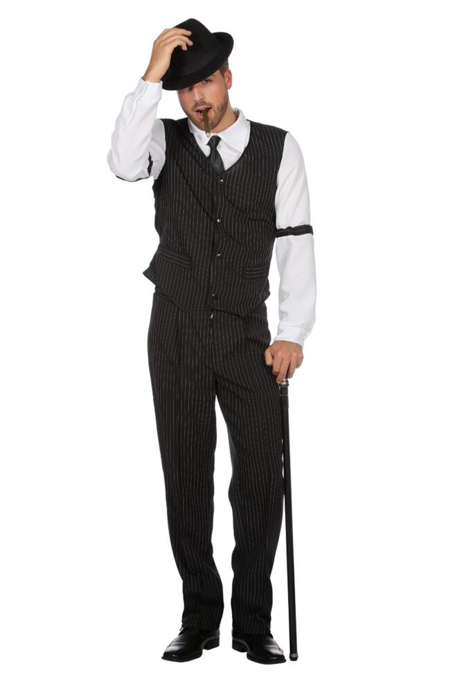 Pinstripe Gangsterdress Bukse, Vest