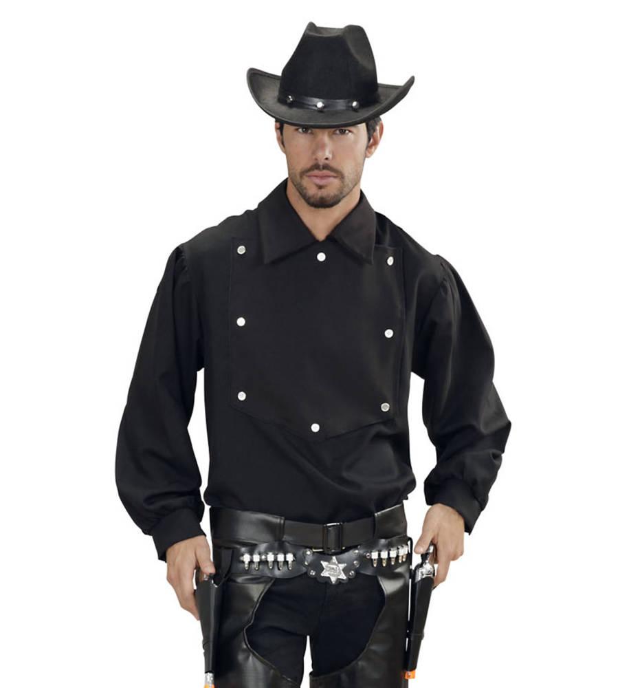Cowboy Skjorte Svart