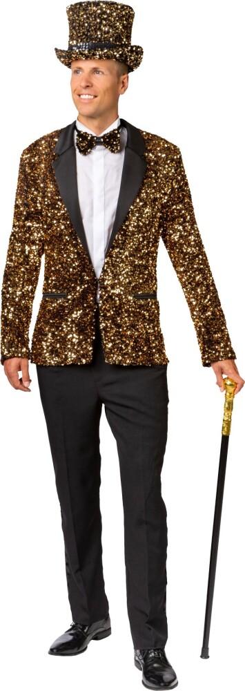 Paljettblazer Gull Herre Deluxe