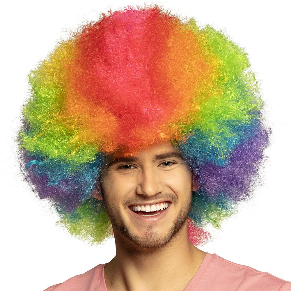 Enorm regnbueafro unisex