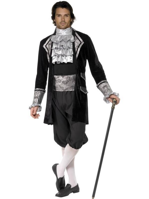 Fever Male Baroque Vampire Herrekostyme