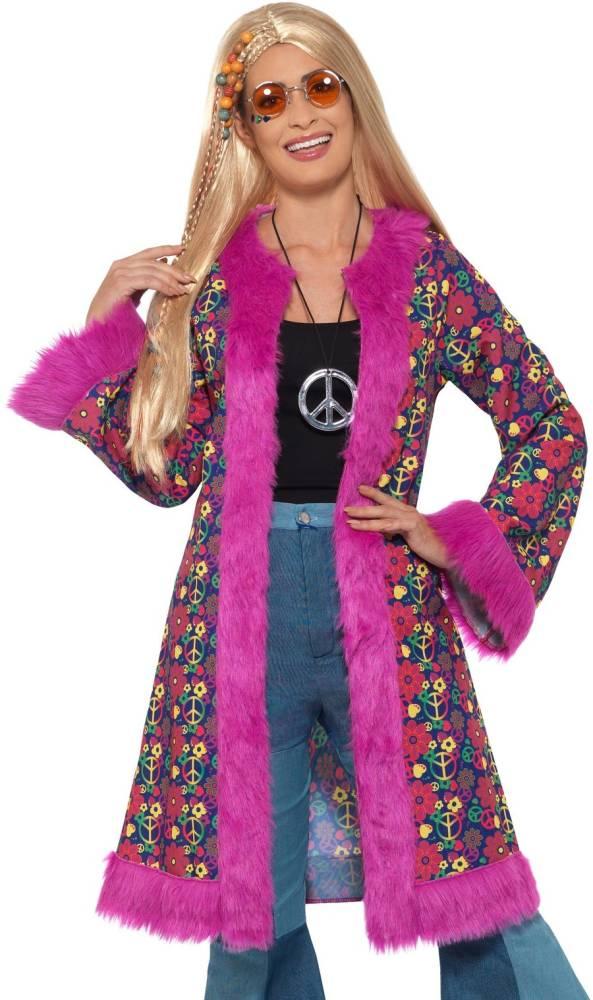 60s Psychedelic Hippie Jakke Lilla