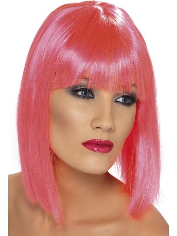Glam Parykk Neon Pink