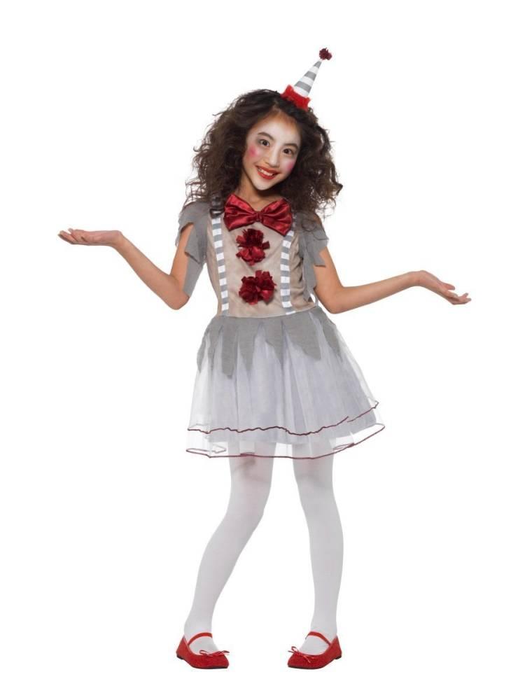 Vintage Clown Girl Kostyme