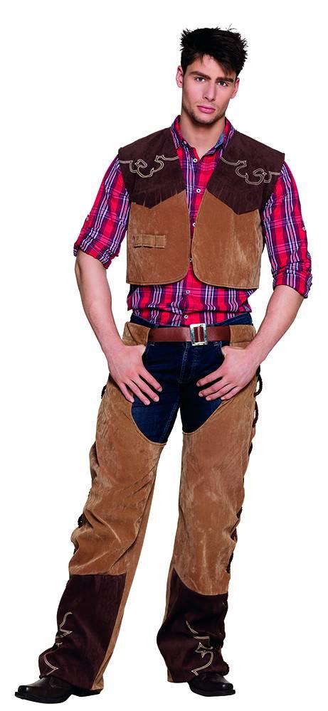 Cowboy Bruce Lys Brun Kostyme