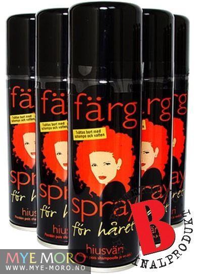 Hårspray - Hår og Hudfarge Svart