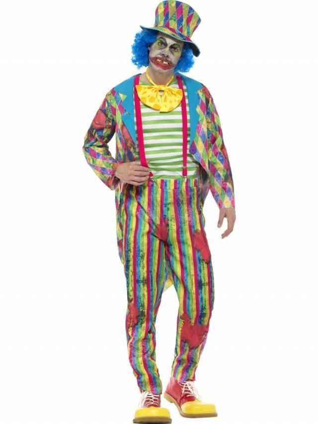 Patchwork Clown Kostyme Deluxe