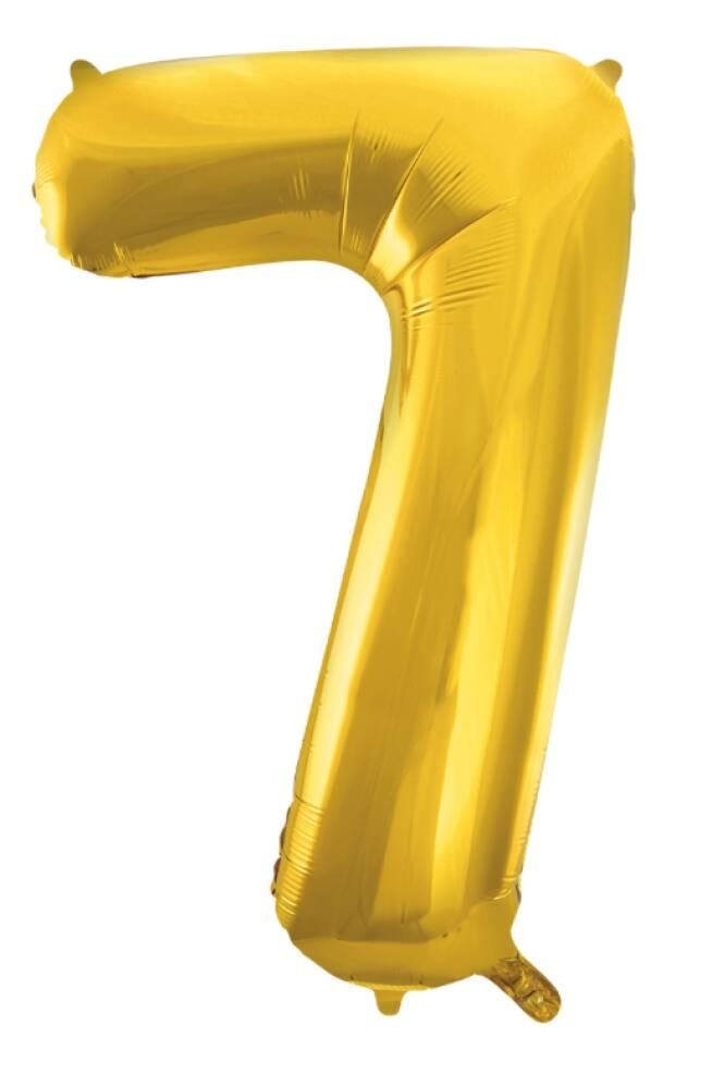 7 TALL FOLIEBALLONG LITEN 41CM GULL