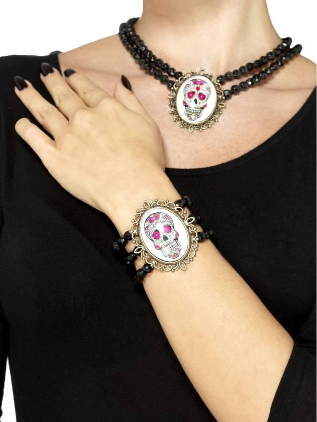 Beaded Bracelet Day of the Dead