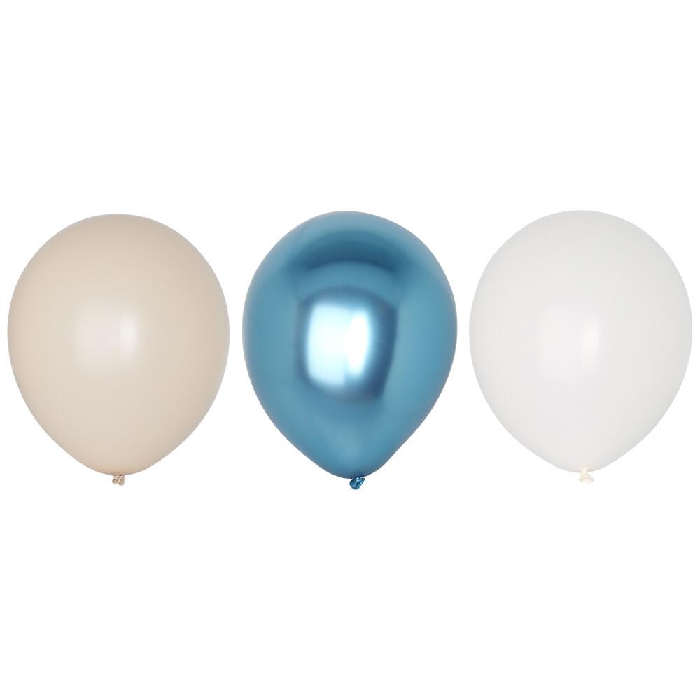 Ballonger Blå Mix 6 stk