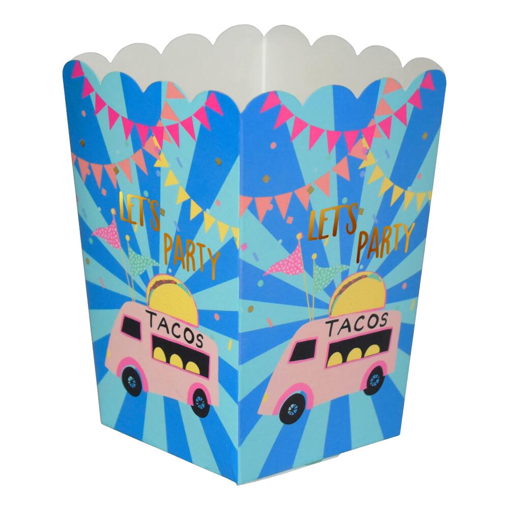 Popcorn Pappbeger TACO 8p