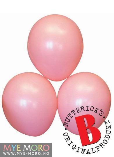 Ballonger Ensfarget Rosa 25 stk 30 cm