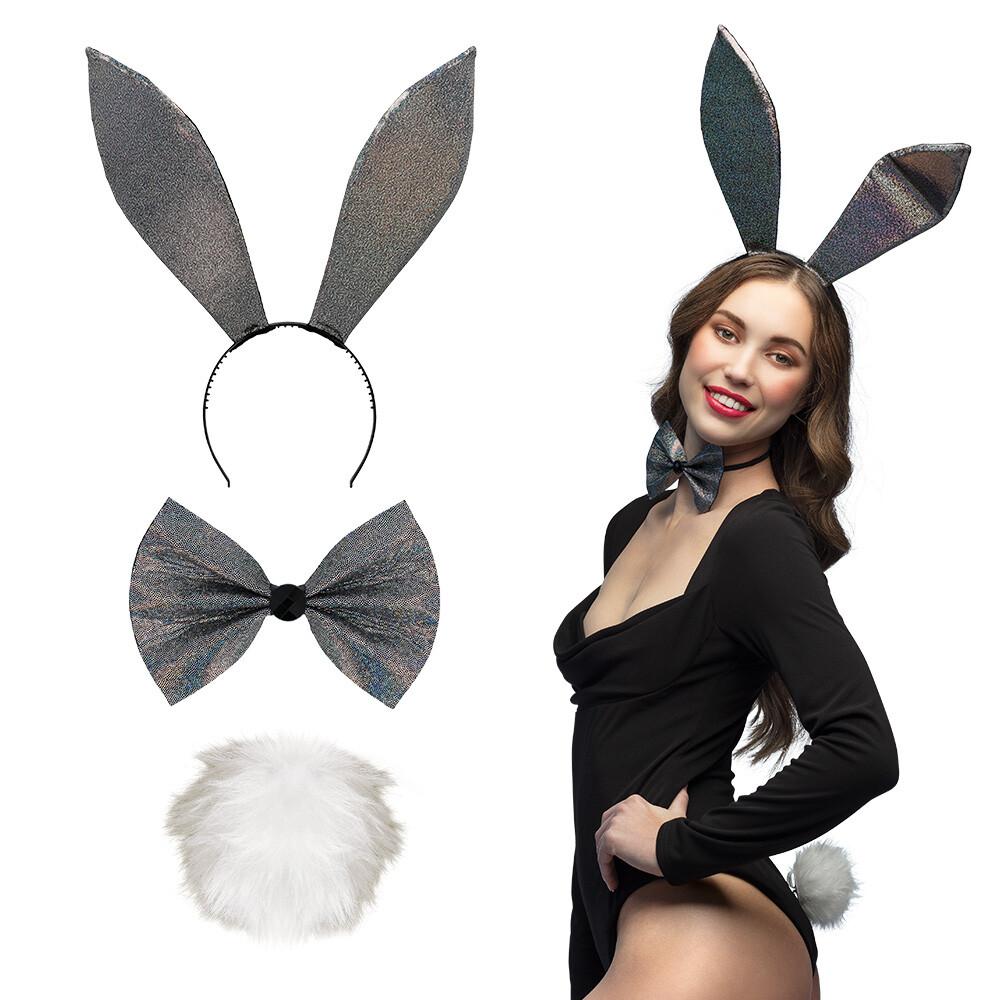 Bunnysett - Sparkling Bunny Svart