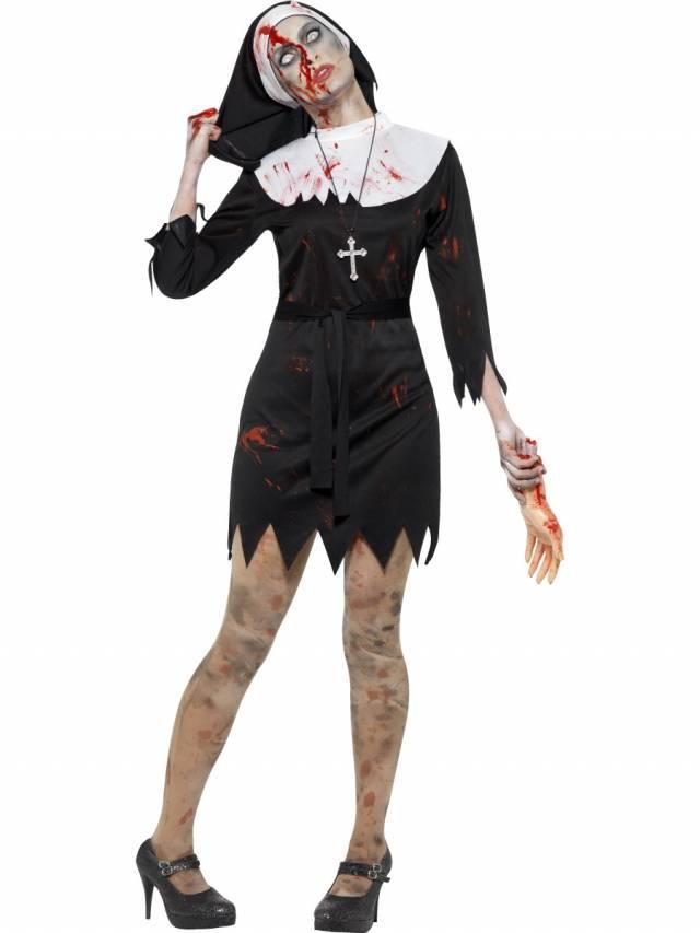 Zombie Sister Nun Kostyme