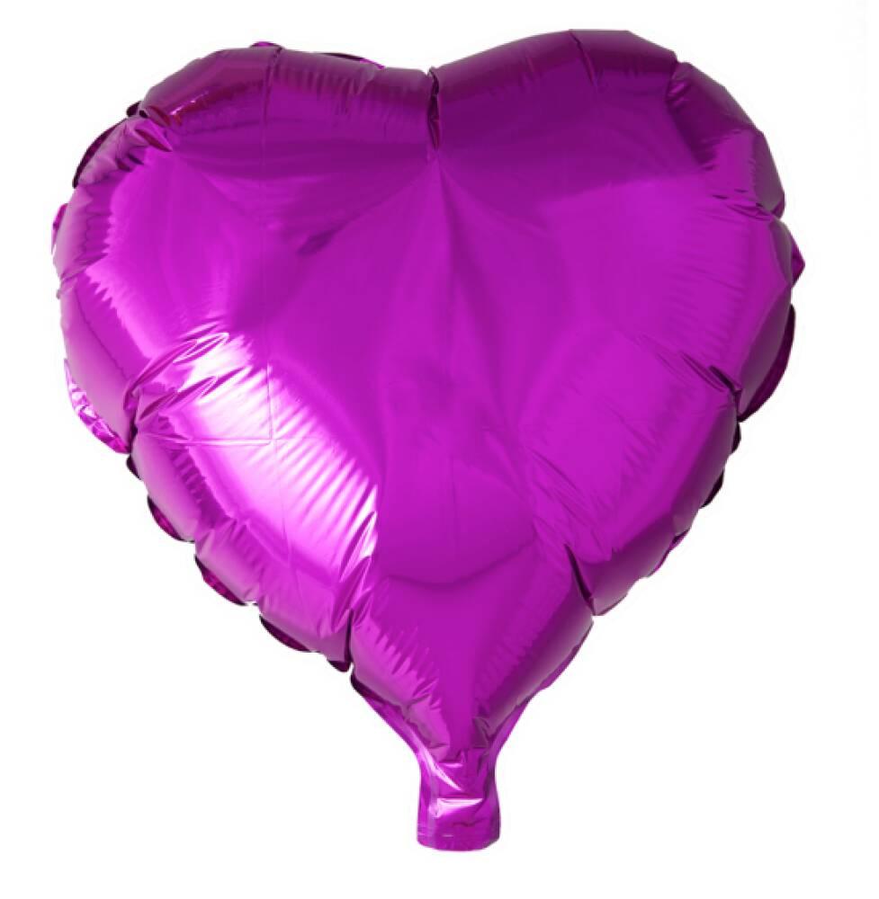 Folieballong Hjerte Hot Pink