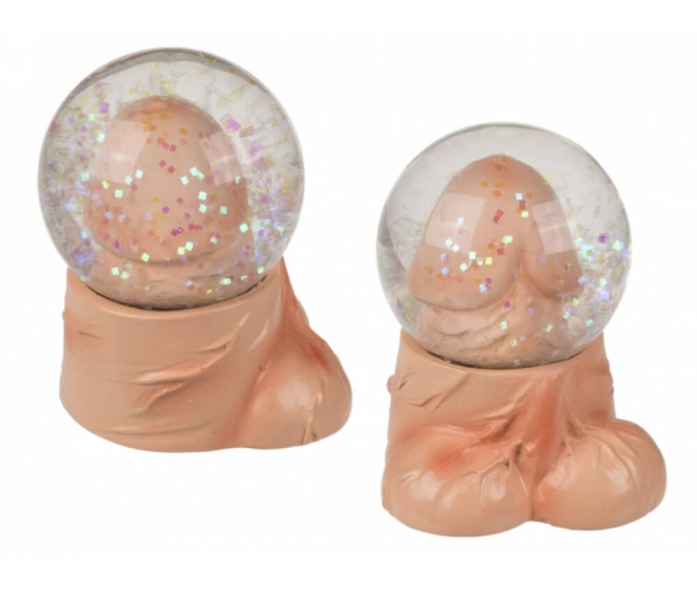 Glitterglobe med Penis