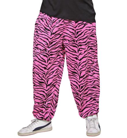 1980`s Retro Bolebukse Rosa/Svart