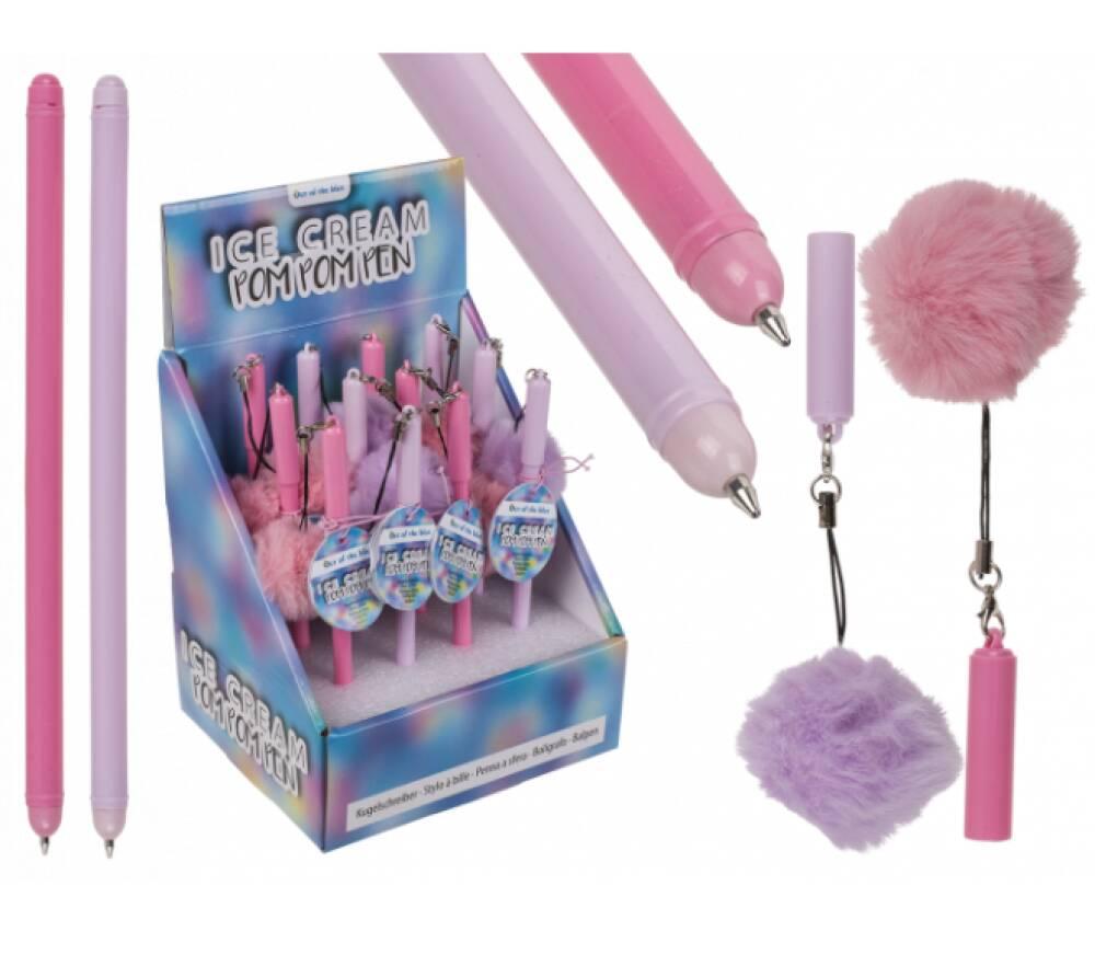 Kulepenn med Pom-Pom