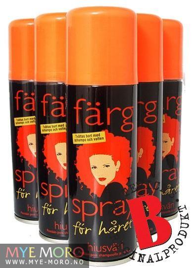 Hårspray - Hår og Hudfarge Orange