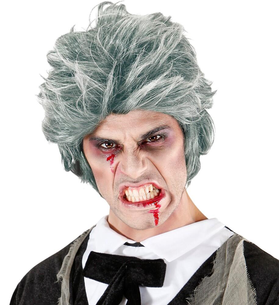 Kort Grå Zombieparykk Herre