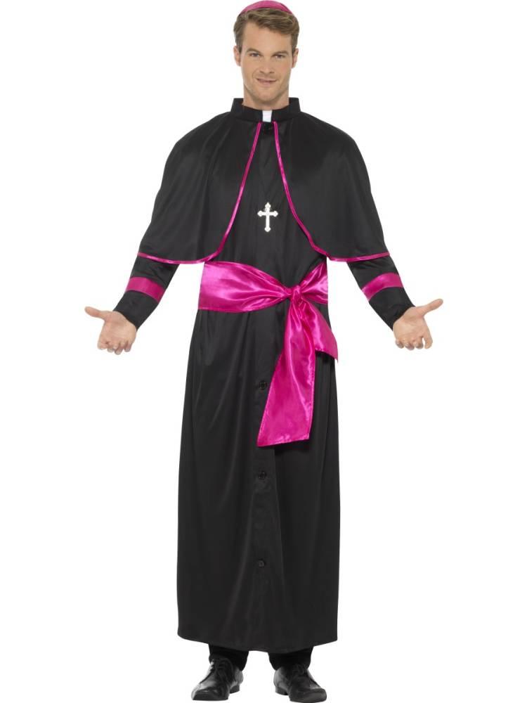 Cardinal Kostyme Svart / Lilla Deluxe