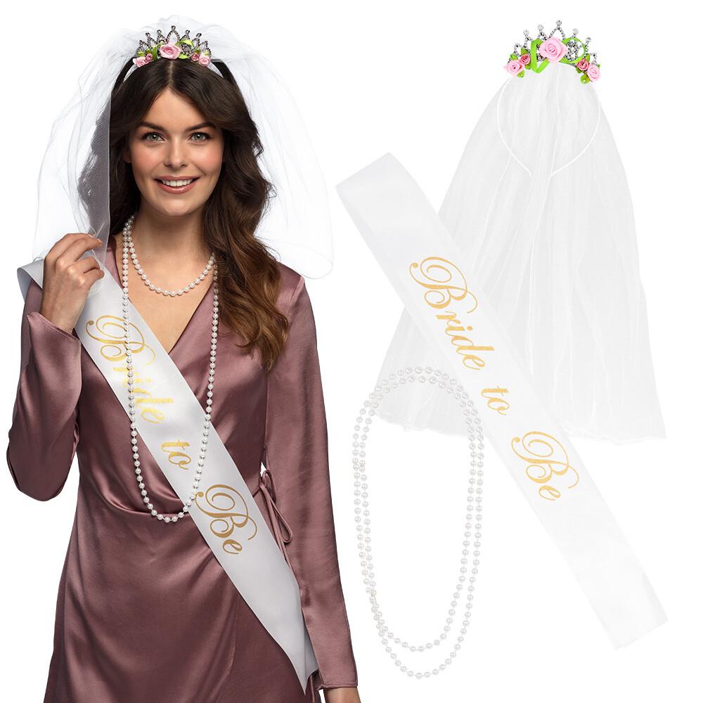 Bride - Tilbehørsett - Slør Sash Kjede