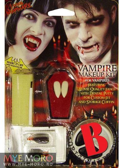Sminkesett Vampyr m/ huggtenner