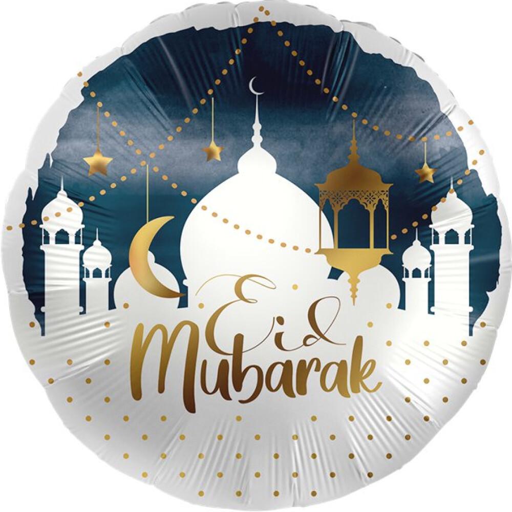 Eid Mubarak Skyline XL Balloon - 71cm/28 Foil