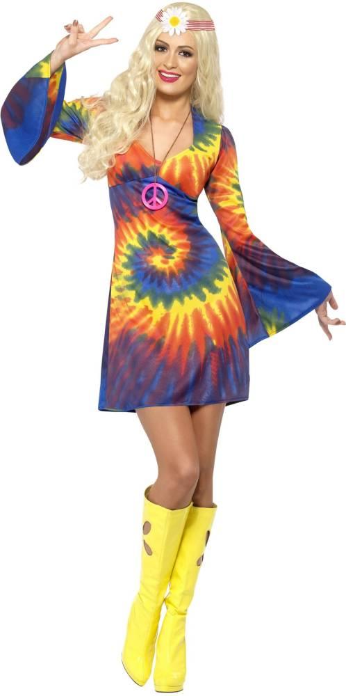 1960s Tie Dye Damekostyme