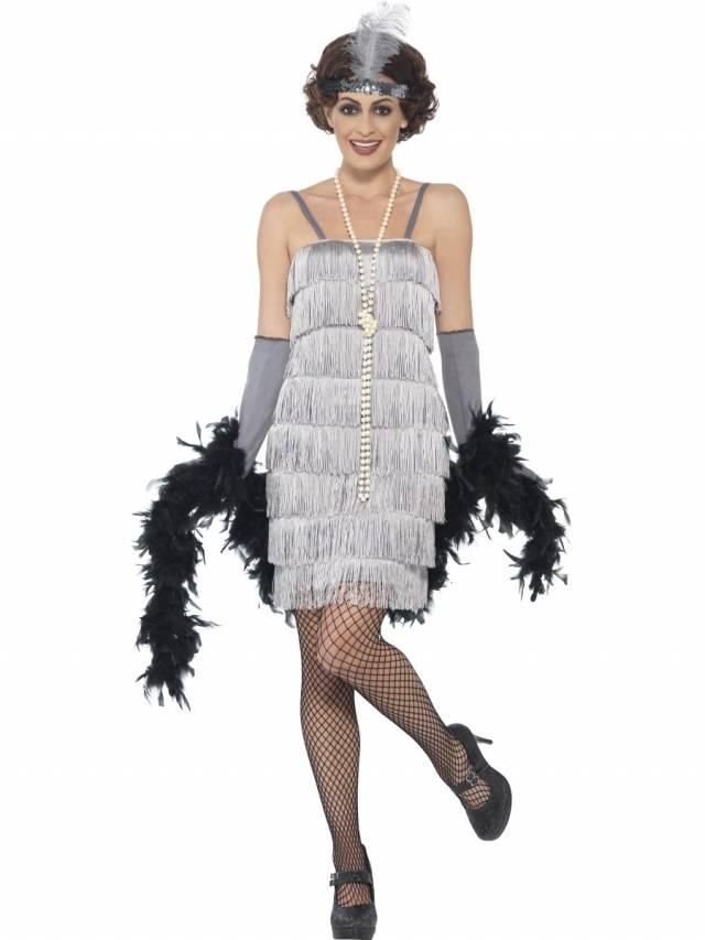 Flapperkjole Sølv
