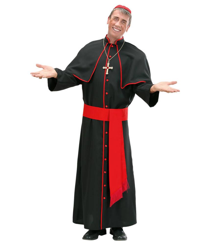 Cardinal Kostyme Deluxe Svart/Rød