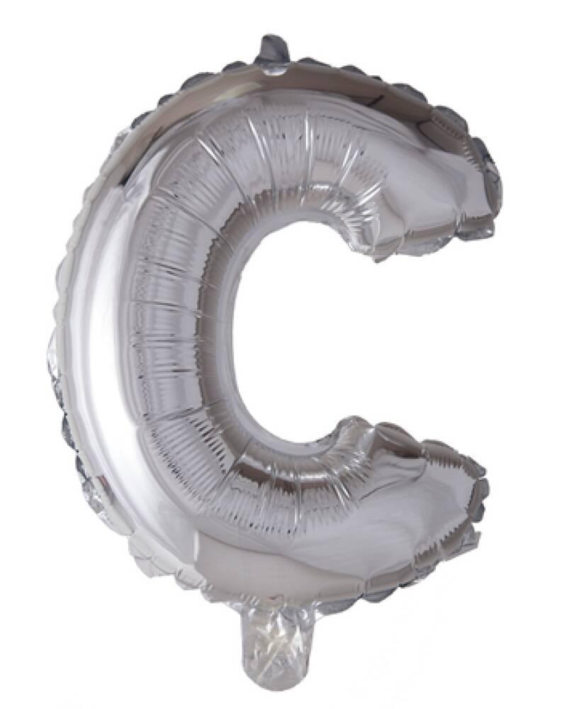 Bokstavballong Sølv Folie ca 41cm C