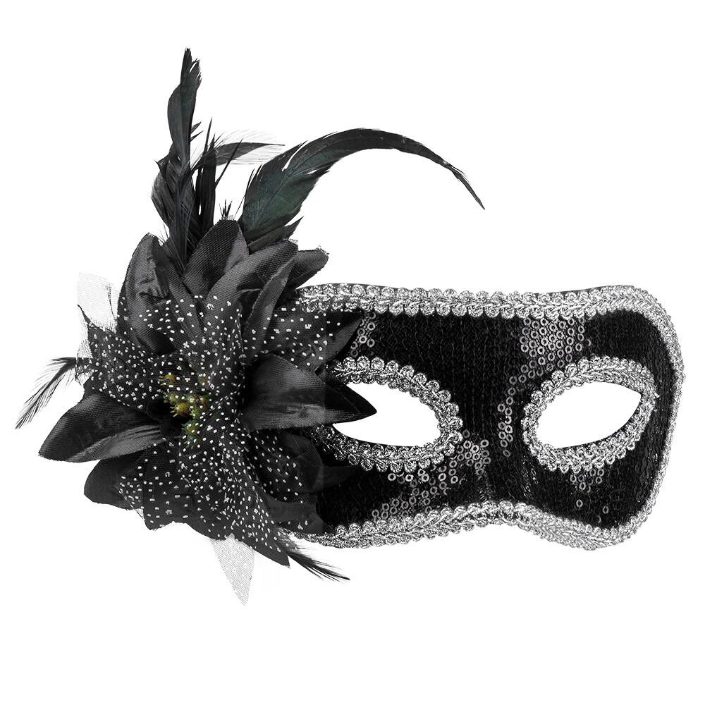 Eyemask Venice fiore black
