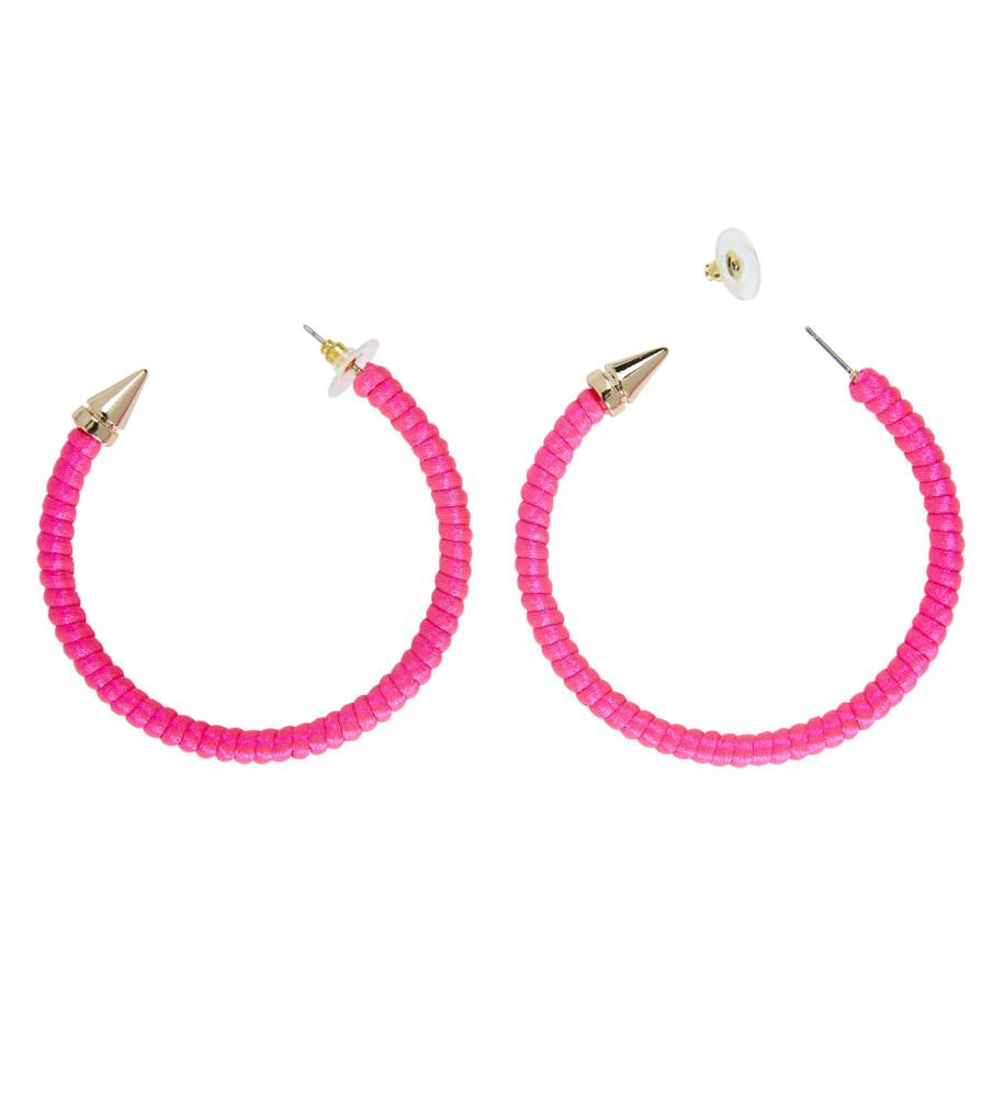 Neon øreringer rosa