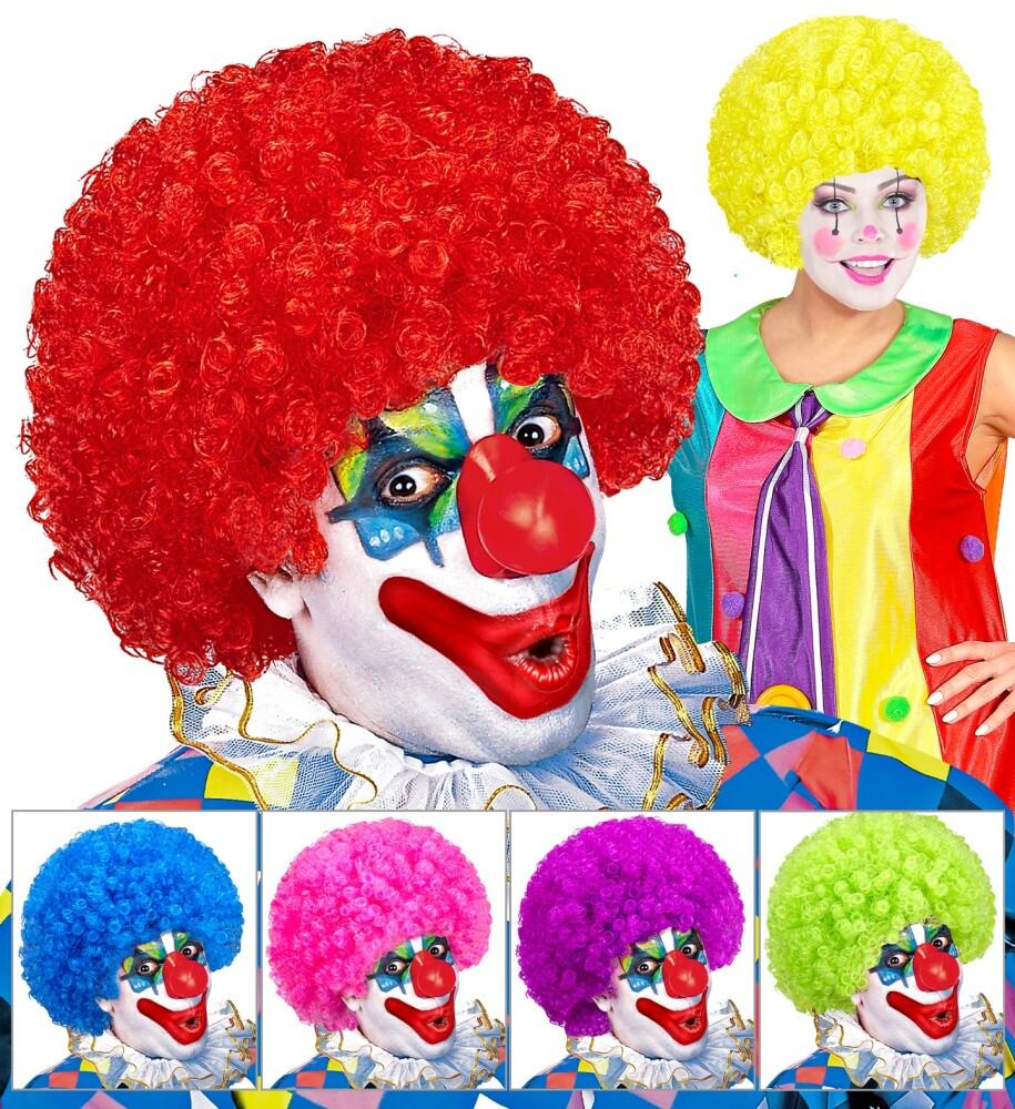 Klovneparykk 6 Farger Assortert