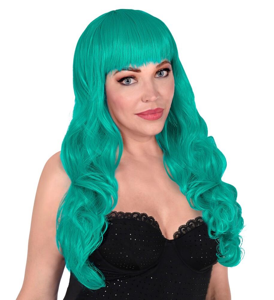 Bella Parykk Lang - Turkis